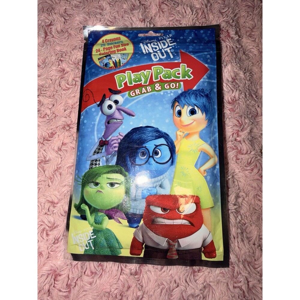 Disney Inside Out Play Pack Grab & Go Activity Set Pixar Coloring Book Travel
